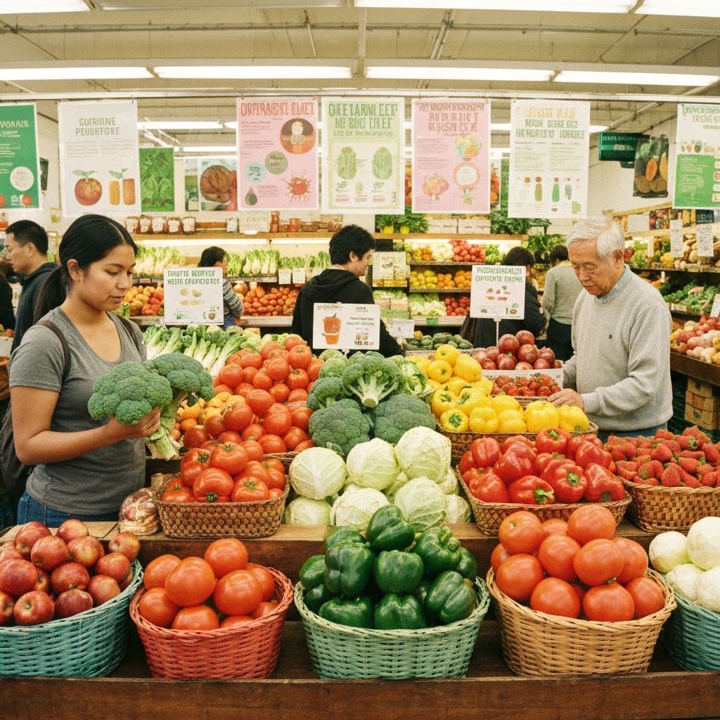 Fresh healthy foods and ingredients