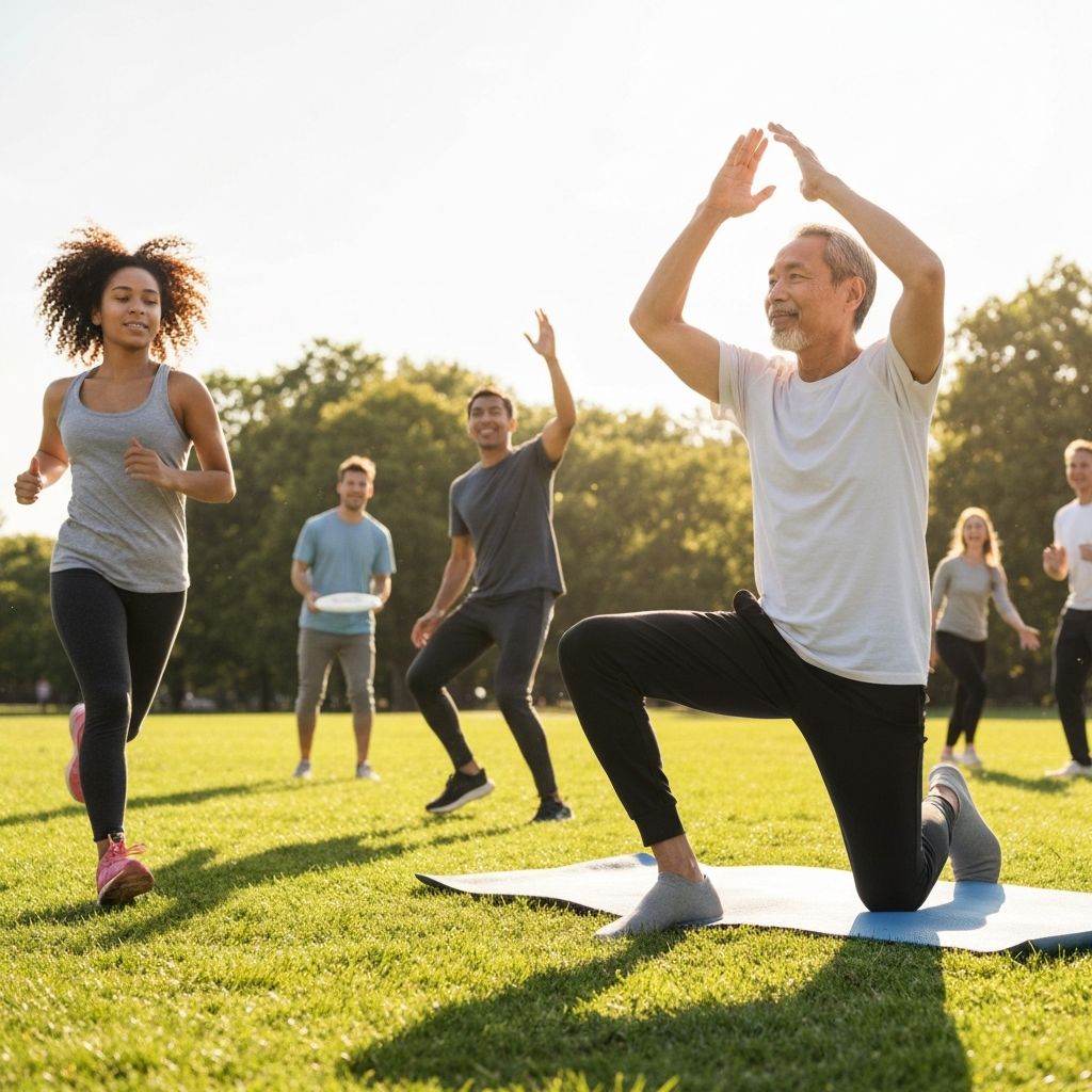 People enjoying healthy lifestyle